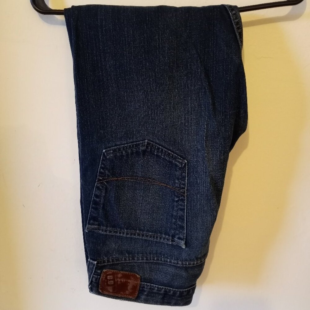 Gravels Bullhead Denim Slim Slightly Distressed Men's Blue Jeans 34x30